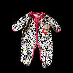 Isaac Mizrahi Infant Girls Pink One-Piece Romper Bodysuit - 6m - NWT